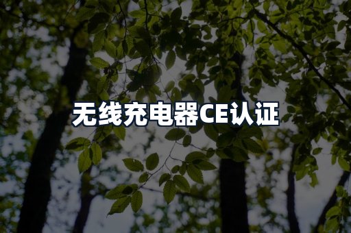 无线充电器CE认证